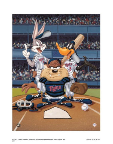 At The Plate (Twins) - By Warner Bros. Studio - Collectible Giclée on Paper