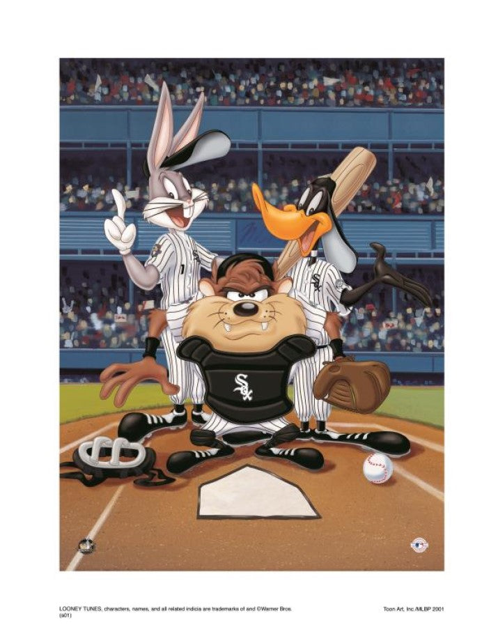 At The Plate (White Sox) - By Warner Bros. Studio - Collectible Giclée on Paper