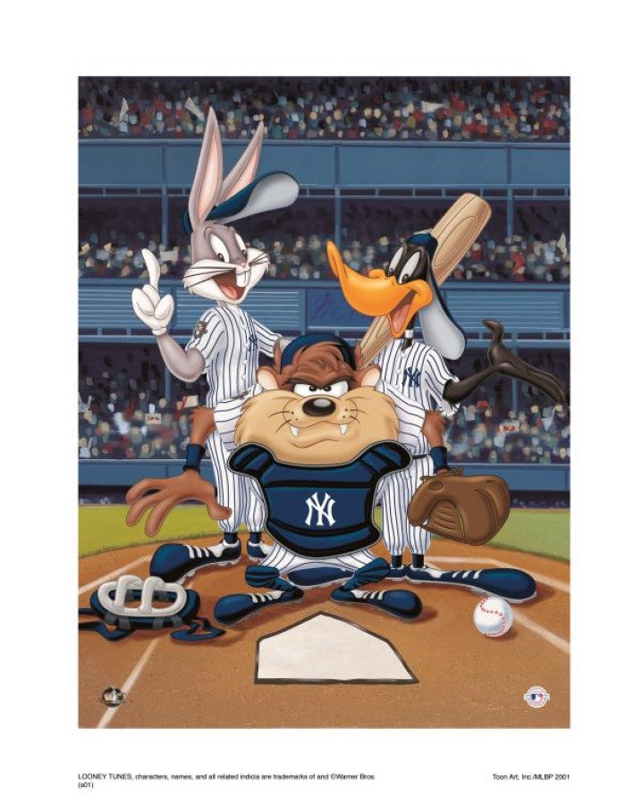 At The Plate (Yankees) - By Warner Bros. Studio - Collectible Giclée on Paper
