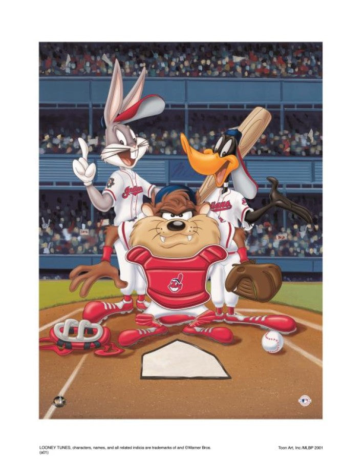 At The Plate (Indians) - By Warner Bros. Studio - Collectible Giclée on Paper