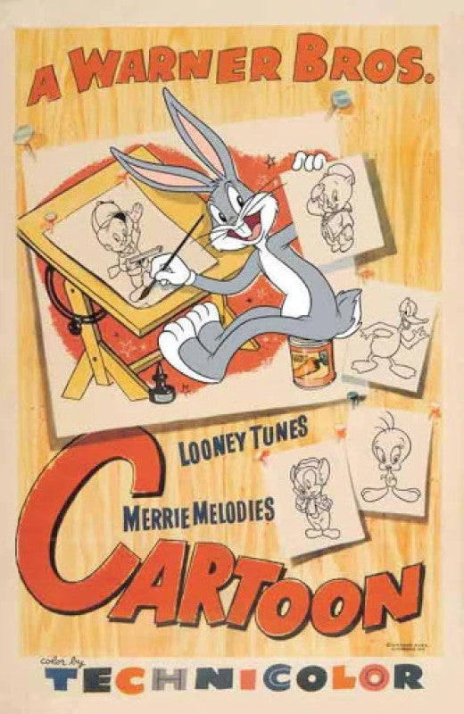 Bugs Vintage Cartoon Director - By Bob Clampett - Limited Edition Hand-Painted Cel