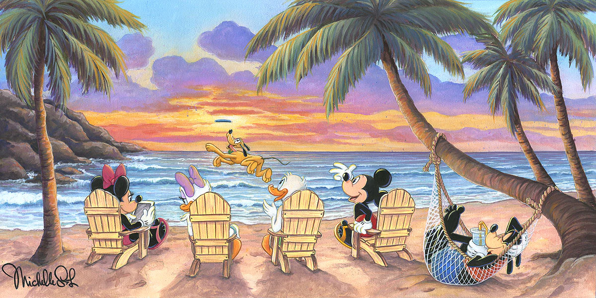 Beautiful Day at the Beach by Michelle St. Laurent with Mickey and Friends