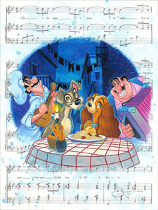 Bella Notte by Tim Rogerson inspired by Lady and the Tramp