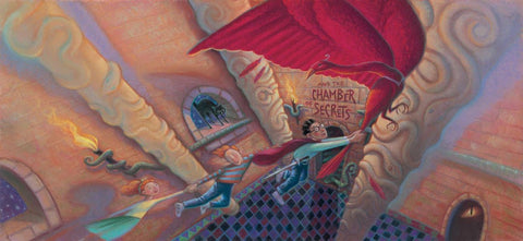 Book 2 Harry Potter and the Chamber of Secrets- By Mary GrandPré - Giclée on Paper