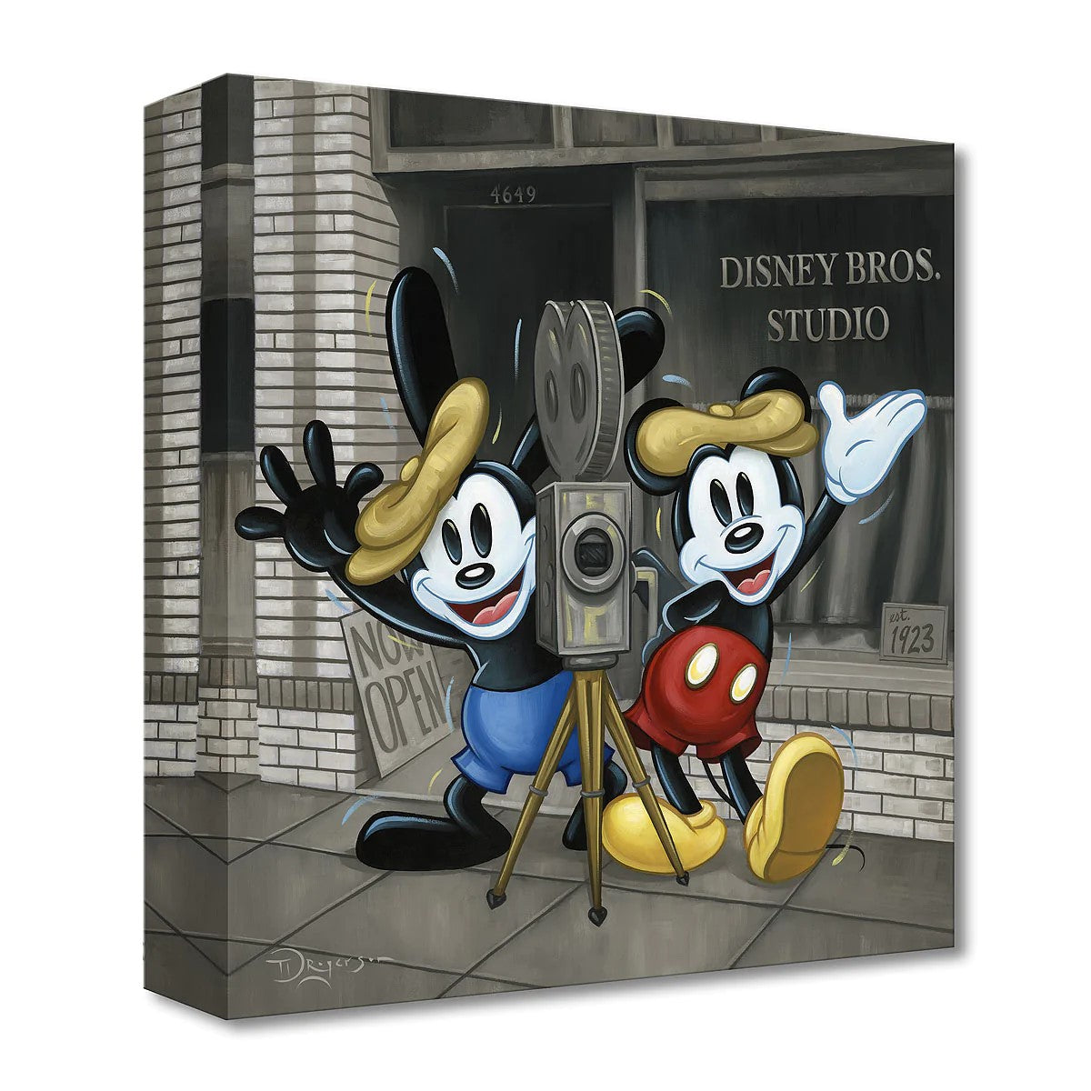 Bros in Business by Tim Rogerson featuring Mickey Mouse and Oswald