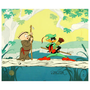 Buck and a Quarter Staff  - Limited Edition Hand Painted Animation Cel Signed by Chuck Jones