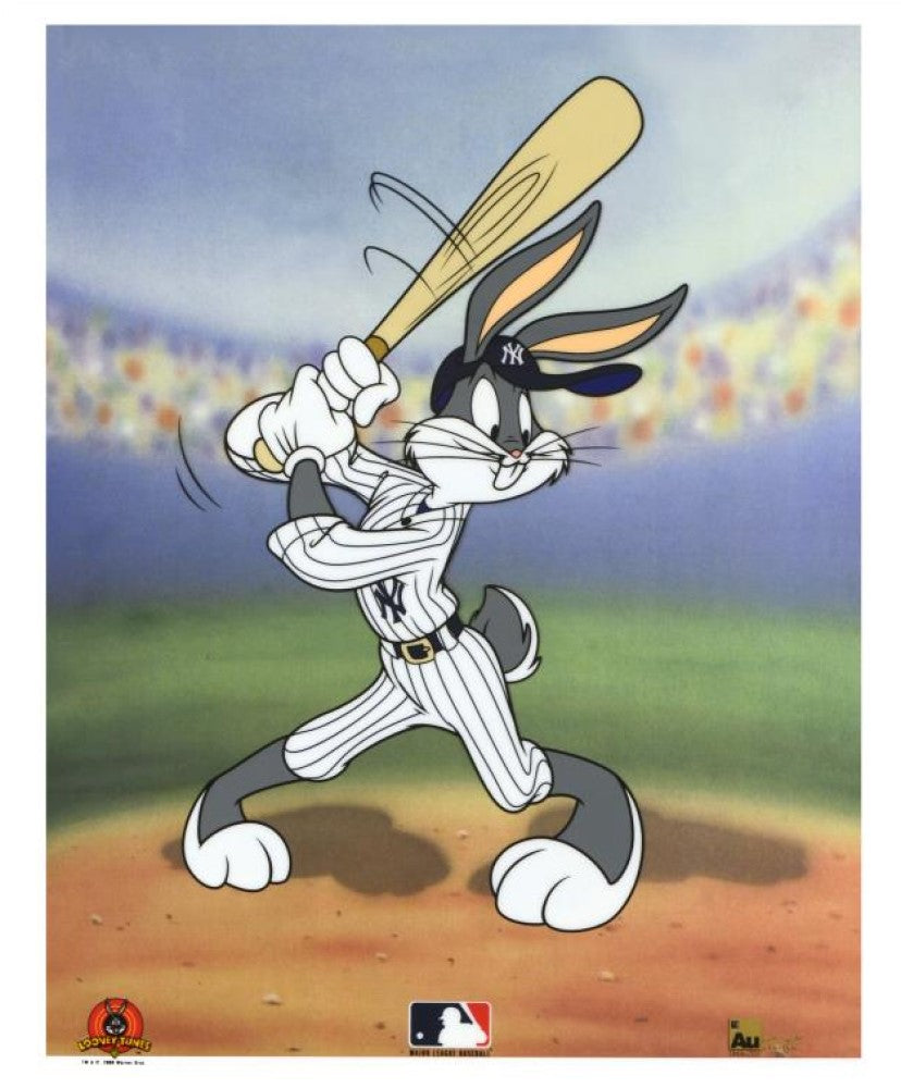 Bugs Bunny At Bat For The Yankees - By Warner Bros. Studio -  Limited Edition Sericel