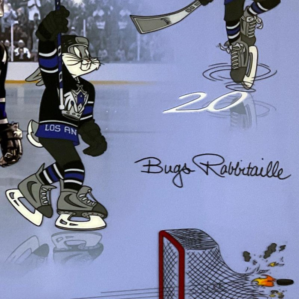 Bugs Rabitaille - By Warner Bros. Studio -  Hand Painted Limited Edition Sericel Signed by Luc Robitaille