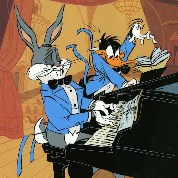 Bugs and Daffy: In Concert  - Limited Edition Hand Painted Animation Cel Signed by Chuck Jones