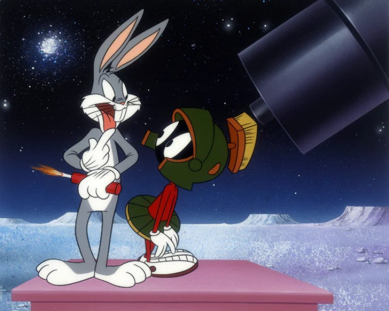 Bugs and Marvin The Martian - By Warner Bros. Studio - Giclée on Paper