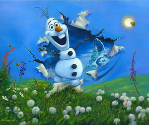 Bursting into Spring by Jim Warren inspired by Frozen