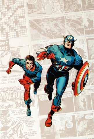 Captain America: The 1940s Newspaper Strip - By Butch Guice - Limited Edition Giclée on Canvas