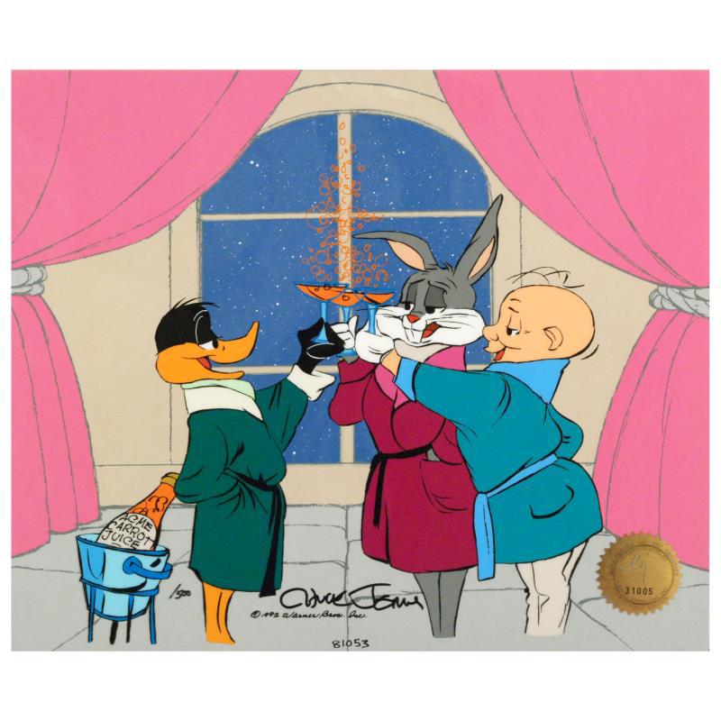 Cheers!  - Limited Edition Hand Painted Animation Cel Signed by Chuck Jones