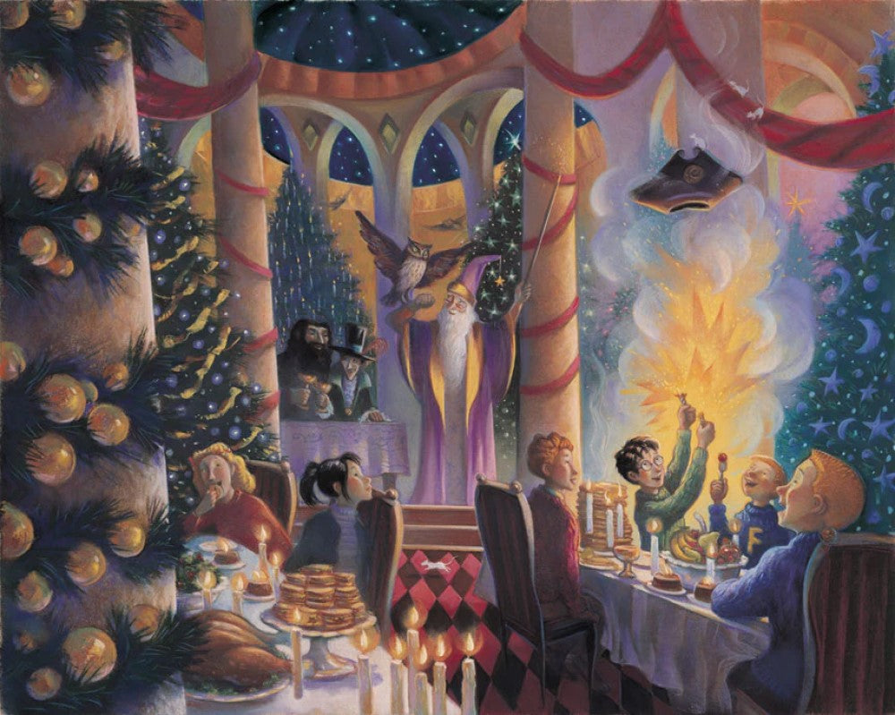 Christmas in the Great Hall- By Mary GrandPré - Giclée on Paper