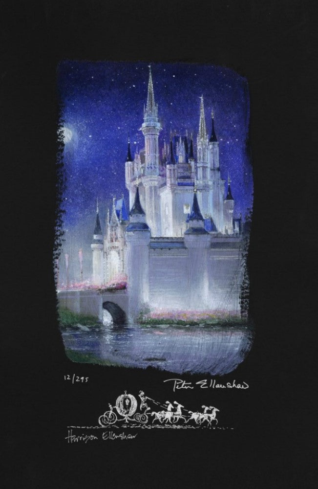 Cinderella Castle (Chiarograph) by Peter and Harrison Ellenshaw inspired by Cinderella