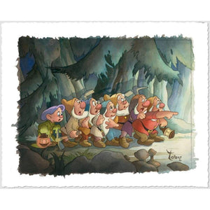 Coming Home by Toby Bluth inspired by Snow White and the Seven Dwarfs