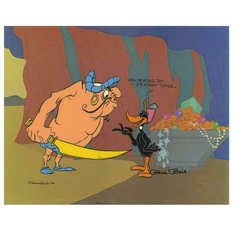 Daffy And Hassan: Call Me A Cab - Limited Edition Hand Painted Animation Cel Signed by Chuck Jones