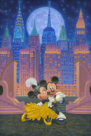 Dancing Under the Stars by Manuel Hernandez with Mickey Mouse and Minnie Mouse