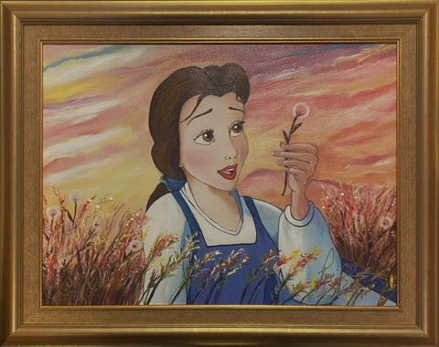 Daydreams Framed- Signed by Robby Benson- by Paige O'Hara inspired by Beauty and the Beast