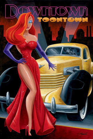 Downtown Toontown by Mike Kungl inspired by Who Framed Roger Rabbit