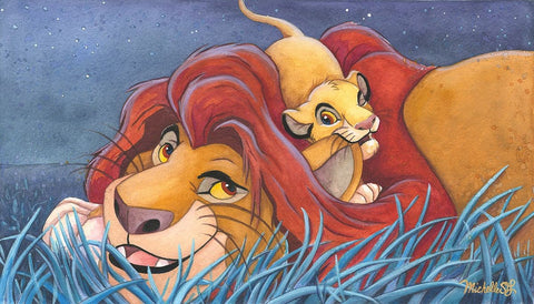 Father and Son by Michelle St. Laurent inspired by The Lion King