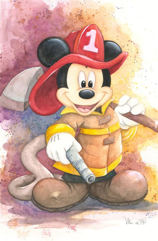 Fireman Mickey by Michelle St. Laurent featuring Mickey Mouse