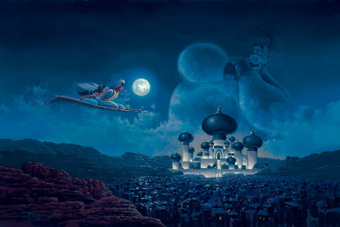 Flight over Agrabah by Rodel Gonzalez inspired by Aladdin
