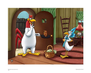 Foghorn Serving Henry - By Warner Bros. Studio - Collectible Giclée on Paper