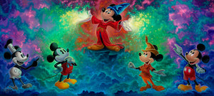 Mickey's Colorful History by Jared Franco featuring Mickey Mouse