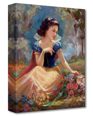 Gathering Flowers by Lisa Keene inspired by Snow White and the Seven Dwarfs