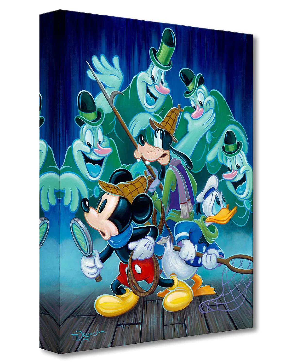 Ghost Chasers by Tim Rogerson featuring Mickey Mouse, Donald Duck, and Goofy