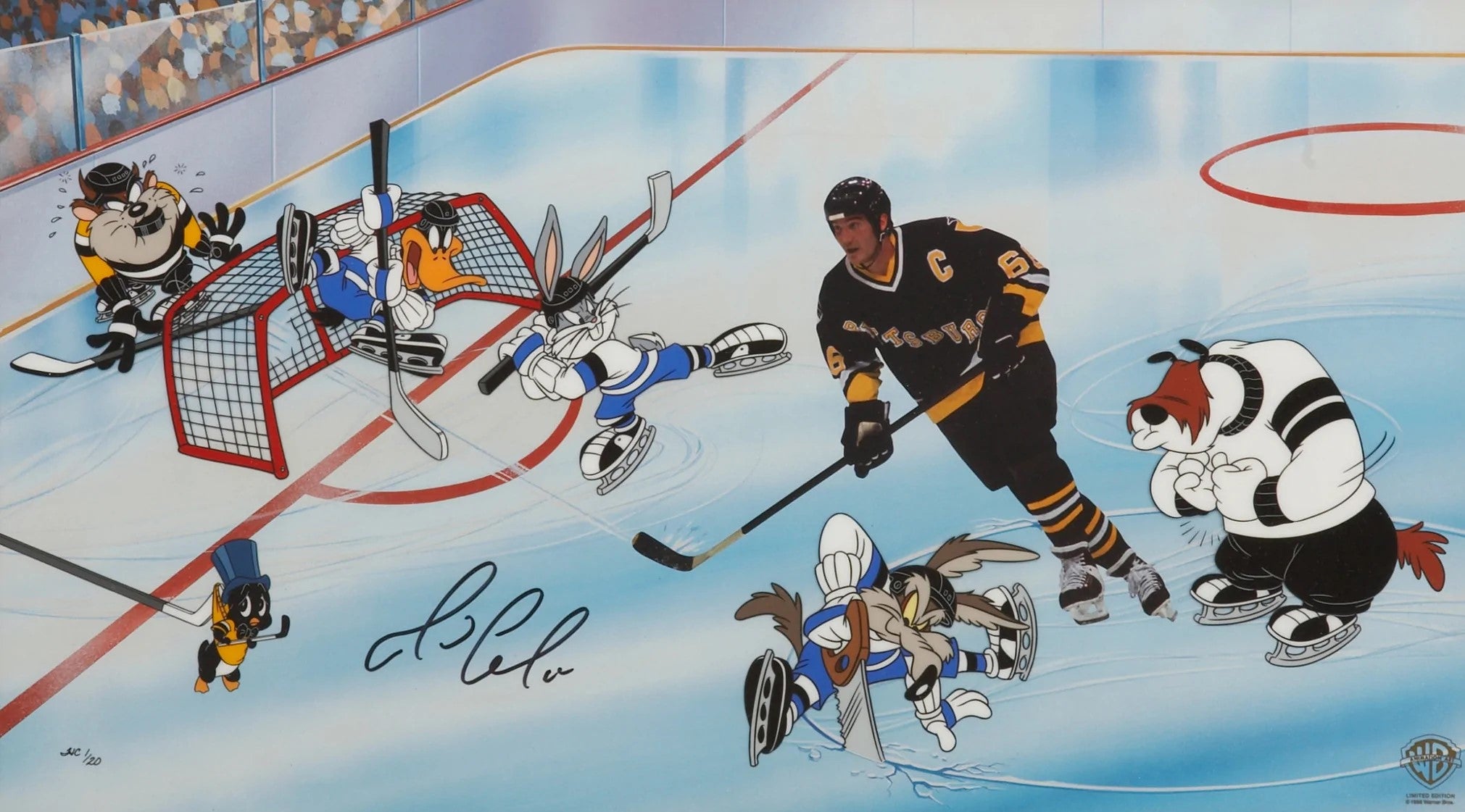 Goal, Lemieux! - By Warner Bros. Studio - Limited Edition Hand-Painted Cel