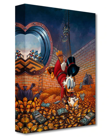 Diving In Gold by Rodel Gonzalez featuring Scrooge McDuck