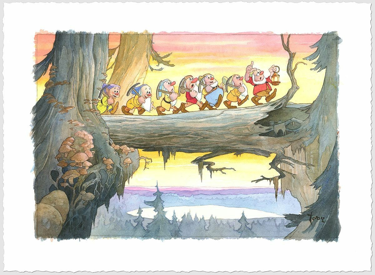 Heigh Ho by Toby Bluth inspired by Snow White and the Seven Dwarfs