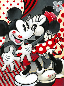 Hugs and Kisses Mickey Mouse and Minnie Mouse by Tim Rogerson