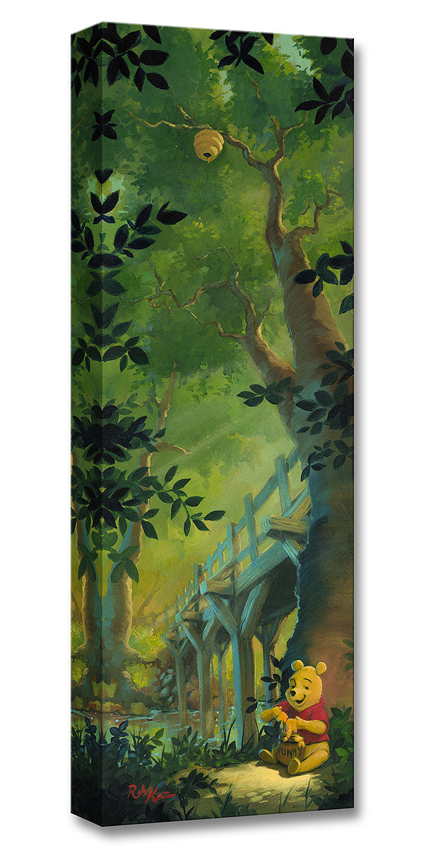Hungry for Hunny by Rob Kaz Treasure On Canvas featuring Winnie The Pooh