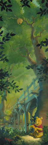 Hungry for Hunny by Rob Kaz Limited Edition On Canvas featuring Winnie The Pooh