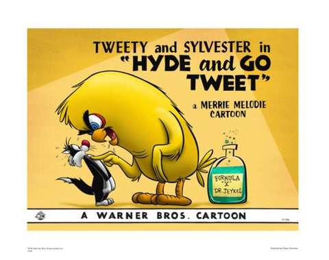 Hyde and Go Tweet- Color - By Warner Bros. Studio - Collectible Giclée on Paper
