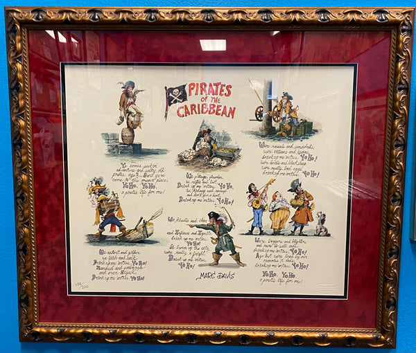 Pirate Doggerel Lithograph Signed By Marc Davis