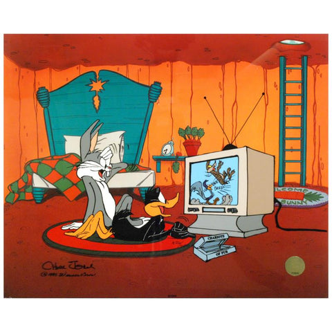 Just Fur Laughs - Limited Edition Hand Painted Animation Cel Signed by Chuck Jones