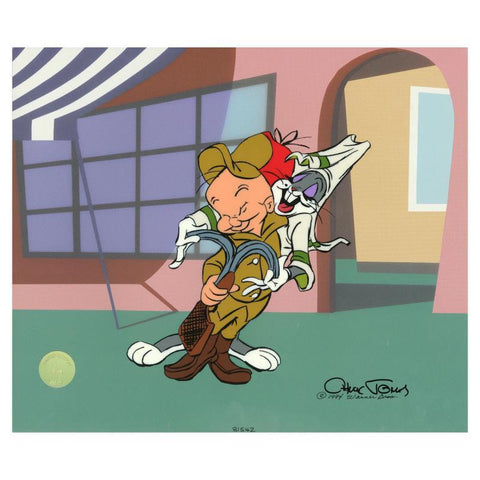 Let Me Straighten Your Tie - Limited Edition Hand Painted Animation Cel Signed by Chuck Jones