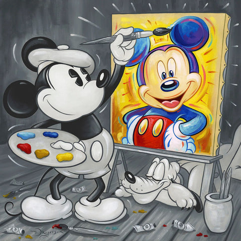 Mickey Paints Mickey by Tim Rogerson featuring Mickey Mouse