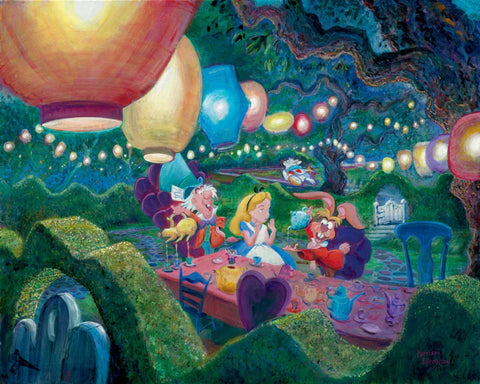 Mad Hatter's Tea Party by Harrison Ellenshaw, inspired by Alice in Wonderland