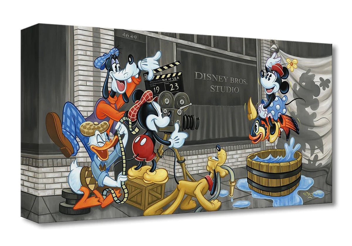 Making Movie Magic by Tim Rogerson featuring Mickey, Minnie, Goofy, Donald, and Pluto