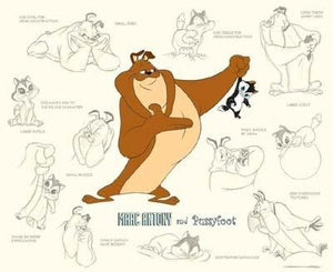 Marc Antony and Pussyfoot Model Sheet - By Warner Bros. Studio - Limited Edition Hand-Painted Cel