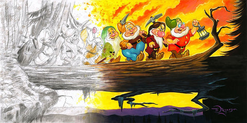Marching Into History by Tim Rogerson, inspired by Snow White and the Seven Dwarfs