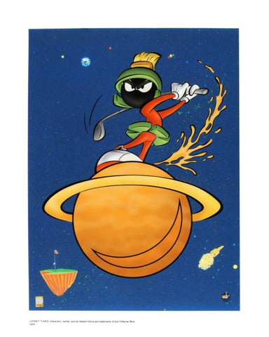 Marvin Martian Golf - By Warner Bros. Studio - Collectible Giclée on Paper