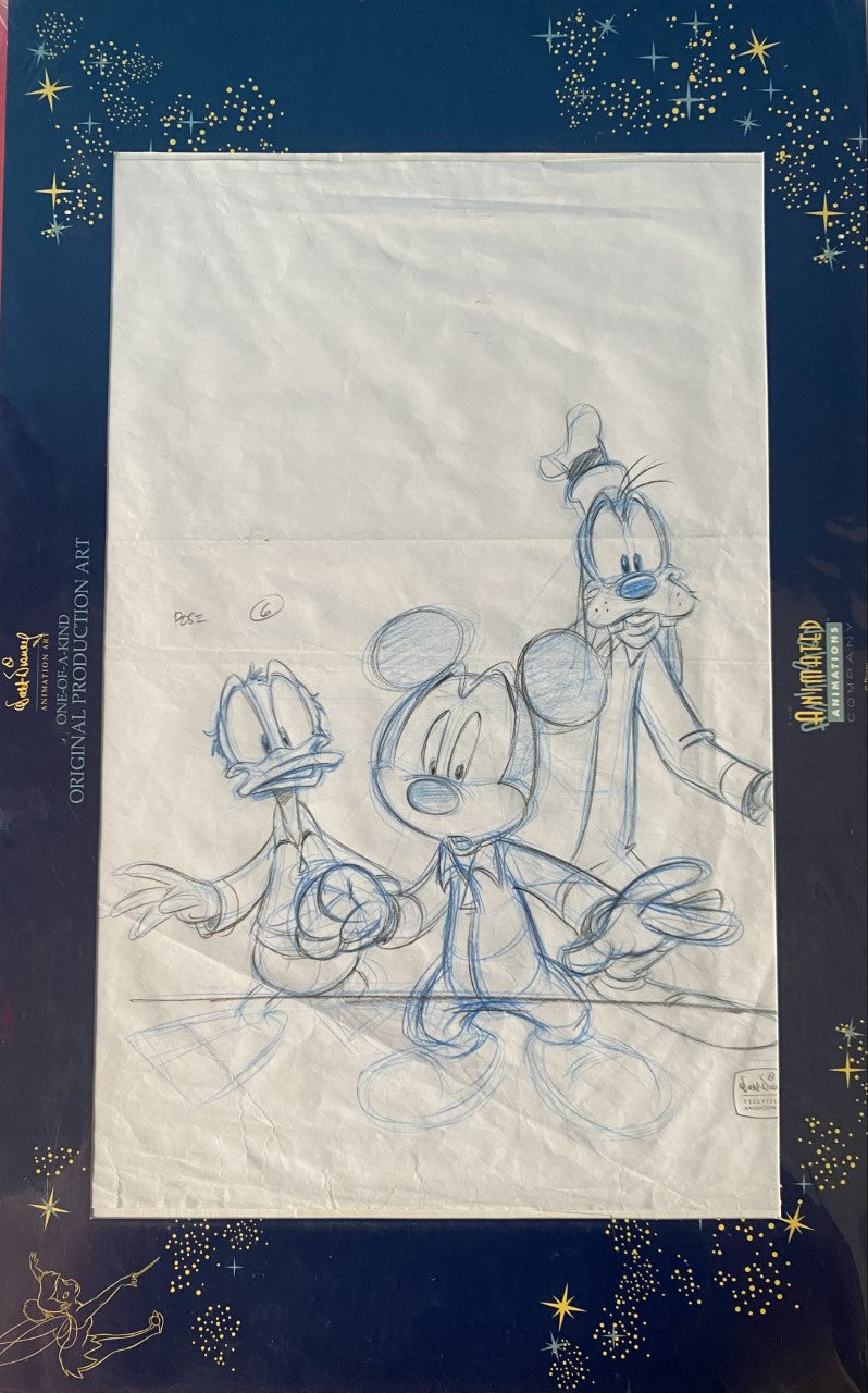 Pit Crew - Mickey Mouse Works Production Drawing