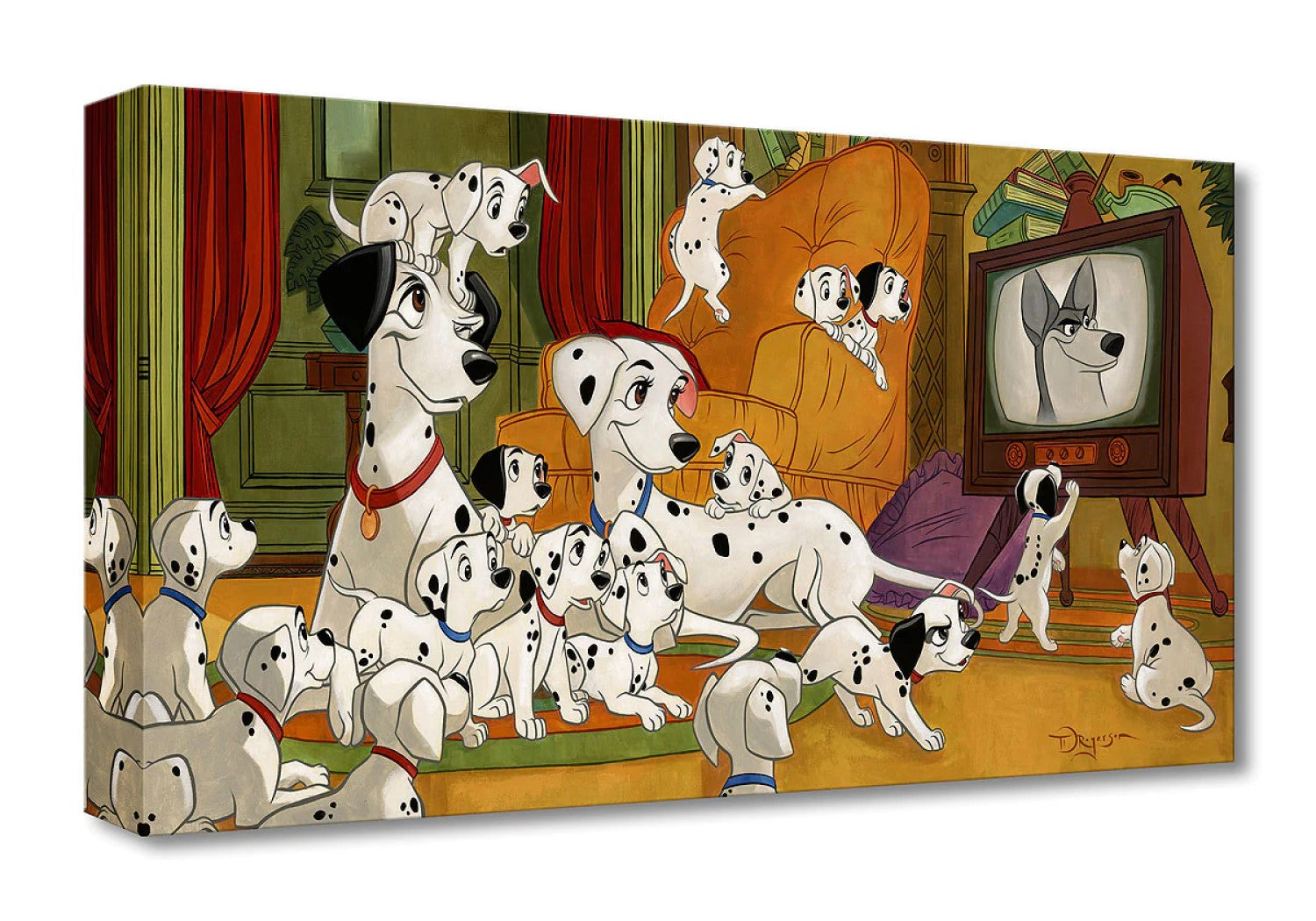 Movie Night by Tim Rogerson inspired by 101 Dalmatians