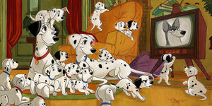 Movie Night by Tim Rogerson inspired by 101 Dalmatians